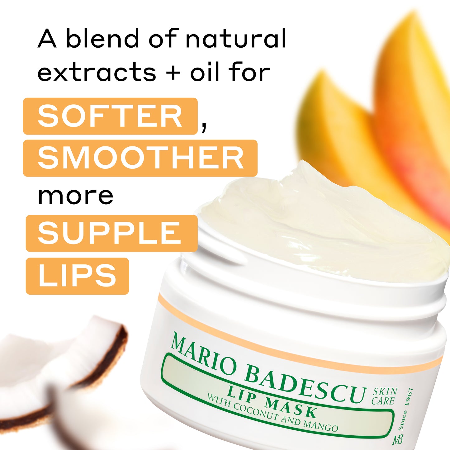 Lip Mask with Coconut and Mango